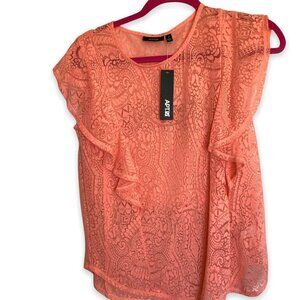 Apt 9 NWT Blouse Sheer Lace Sleeveless Women's Size Medium in "Desert Flower"